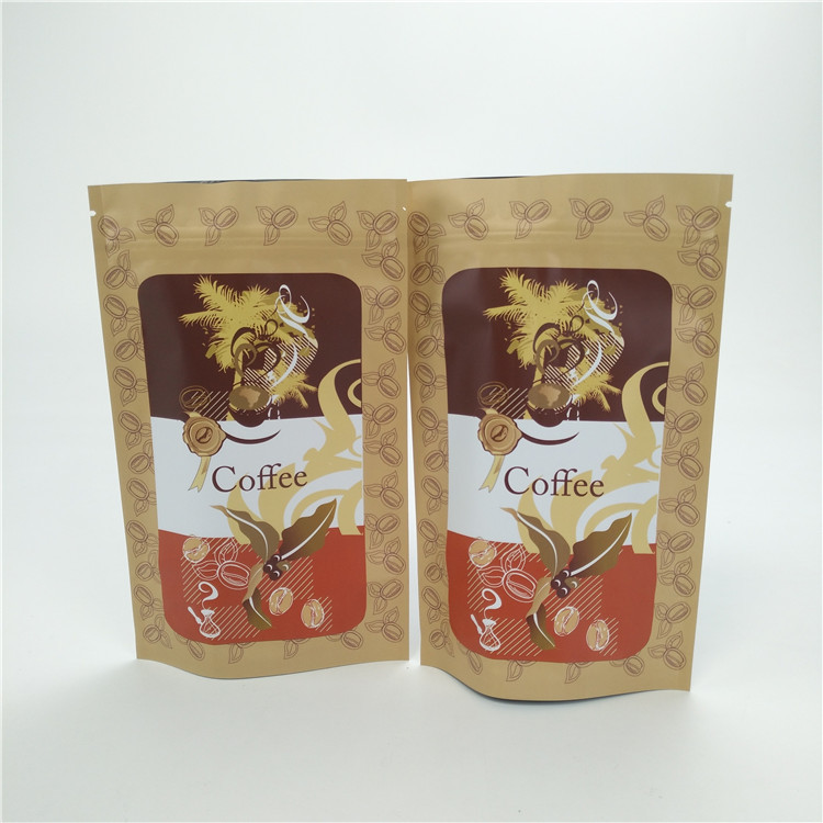 บรรจุภัณฑ์กระดาษคราฟท์ผลิตถุงกาแฟขายส่งถุงผนึกพร้อมโลโก้
