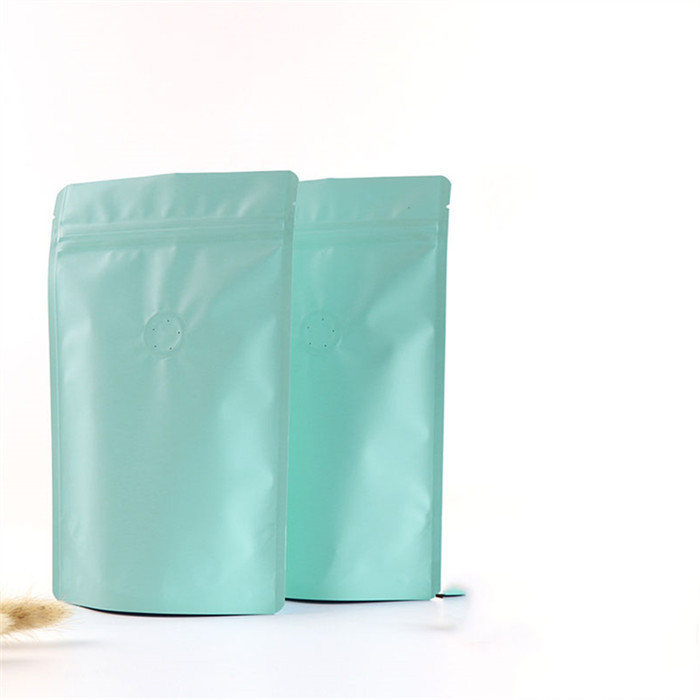 การพิมพ์กราเวียร์เคลือบด้านอลูมิเนียมฟอยล์ถุงกาแฟซิปพร้อมวาล์ว