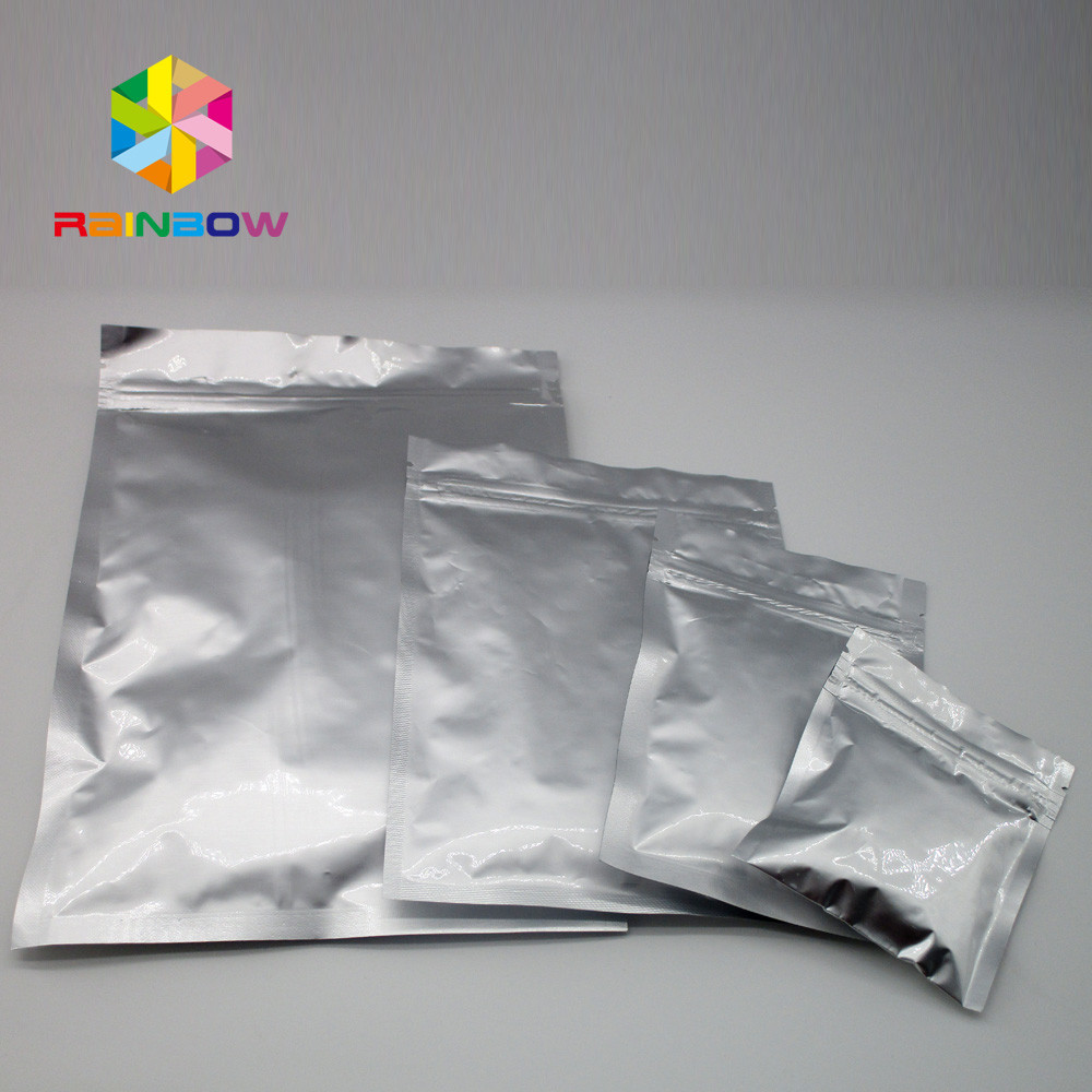 ถุงฟอยล์เก็บอาหาร Mylar Barrier ธรรมดา 5 แกลลอน 3 ด้านปิดผนึก 10 '' X 14 ''