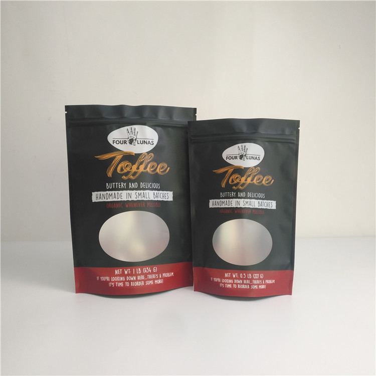 บรรจุภัณฑ์อาหาร Mylar Candy ที่กินได้แบบลามิเนตแบบกำหนดเองพร้อมหน้าต่าง