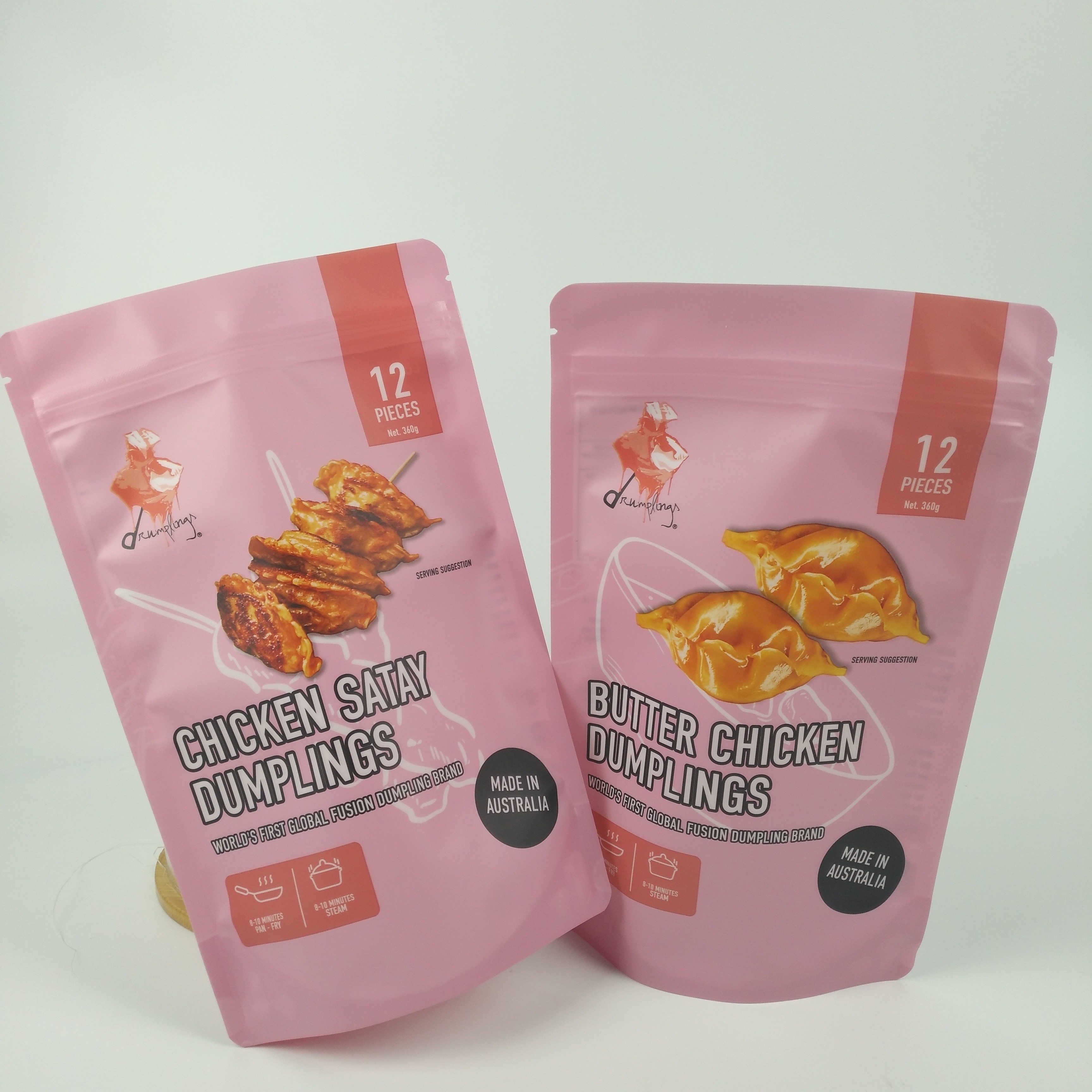 กาแฟแมตต์ซิปถุงกั้นพิมพ์แบบกำหนดเองยืนลามิเนต