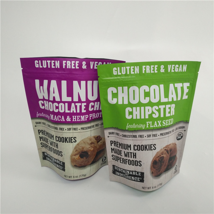 Candy Sweets พลาสติกแบบกำหนดเองพิมพ์ดิจิตอลยืนขึ้นพร้อมซิปด้านบน