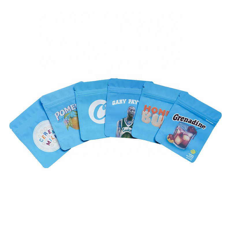 ซิปล็อคบรรจุภัณฑ์คุกกี้วัชพืชถุง Mylar ซองน้ำผึ้งถุงบรรจุภัณฑ์ที่กินได้น้ำผึ้ง