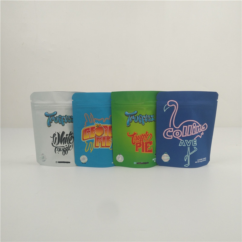 ถุงมายลาร์ที่กินได้ 3.5 กรัมถุงบรรจุขนมที่มีกลิ่นหลักฐานถุงนุ่มเหนียวกินได้