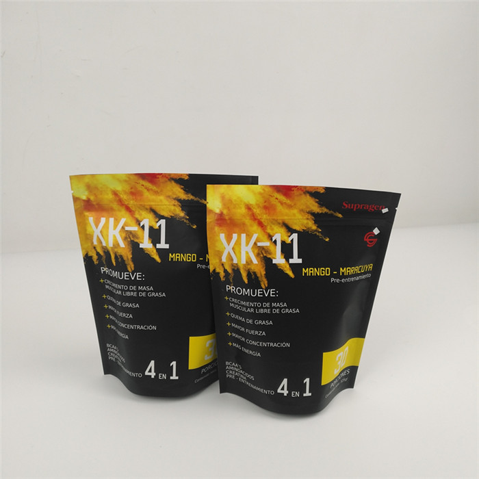 ถุงบรรจุภัณฑ์อาหารซิปแบบถอดเปลี่ยนได้ถุงพลาสติกซิปล็อคขนาดเล็กยืนขึ้นกระเป๋าถุงพลาสติกบรรจุภัณฑ์แบบกำหนดเอง