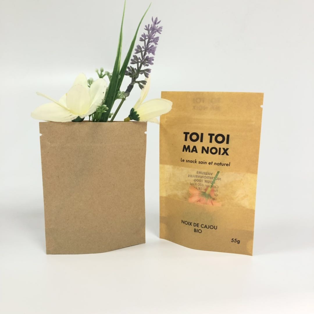 รีไซเคิล CMYK 150mic ถุงปิดผนึกสามด้าน PET SGS สำหรับผงชา