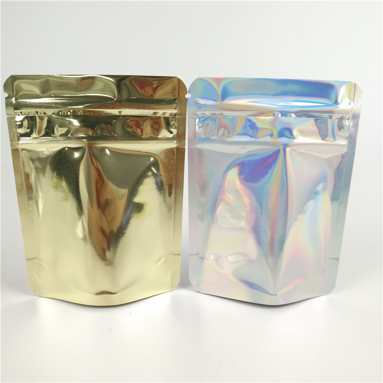 ถุง Ziplock กันกลิ่น SGS 200g พลาสติก CMYK พร้อมหน้าต่าง