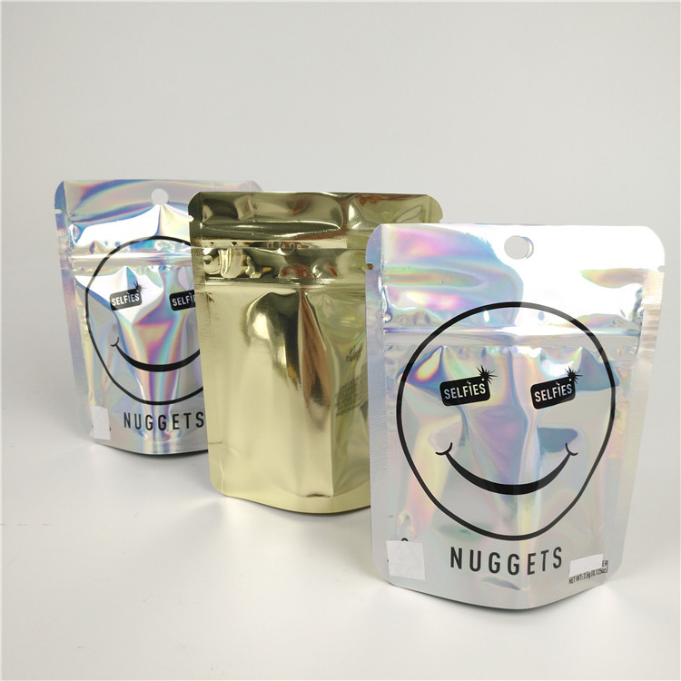 Zipock 300g ถุงอลูมิเนียมฟอยล์ผนึก Mylar บรรจุภัณฑ์อาหารกินได้