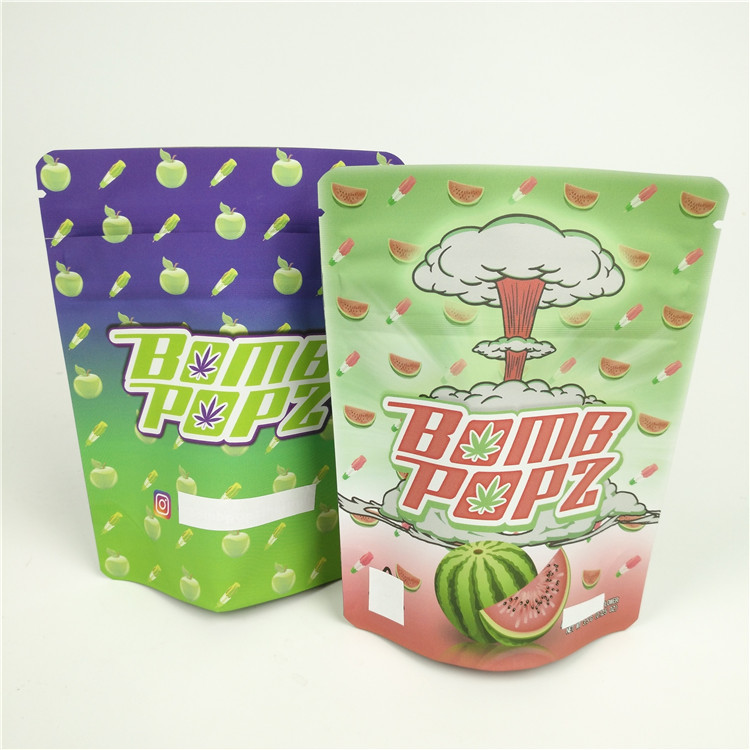 Resealable Weed Mylar บรรจุภัณฑ์ธูปสมุนไพรกลิ่น Mylar Bag MOPP