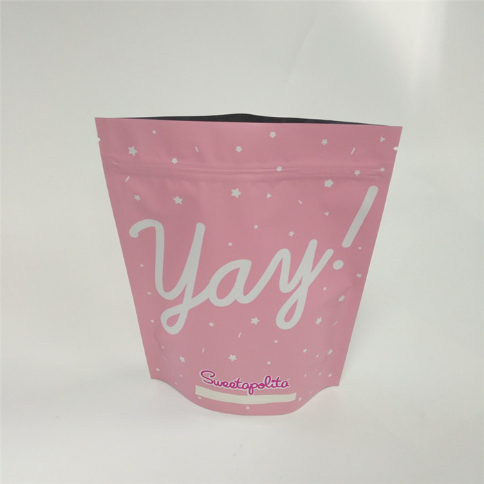 MOPP Metalized ถุงอลูมิเนียมฟอยล์ Ziplock Matte Frosted Printing