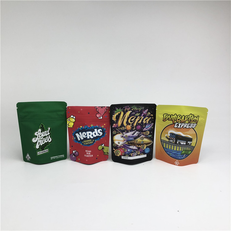 โรงงานขายตรง 3.5g 7g 14g 28g 1 ปอนด์คุกกี้ Runtz ยืนขึ้นถุงสำหรับกัญชา CBD กัญชา Runtz Kush Haze Products