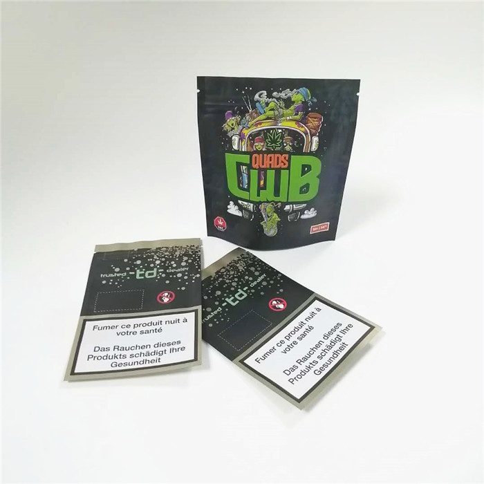 SGS 14g 28g Mylar Foil ถุงซิปเด็ก CMYK 120mic