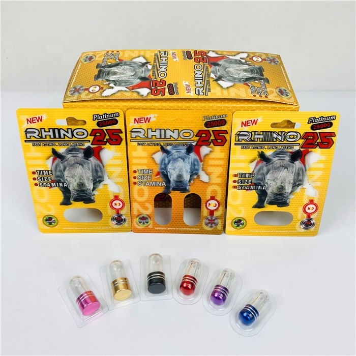 250G Ivory Rhino 69 1000k 3d Blister Card สำหรับบรรจุภัณฑ์แคปซูล