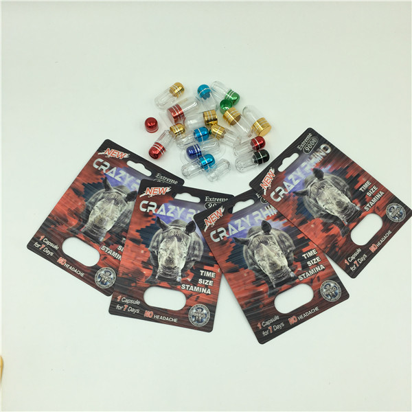 Crazy Rhino 69 Pills กล่องบรรจุภัณฑ์ Rhino 7 สำหรับยาเพศชาย