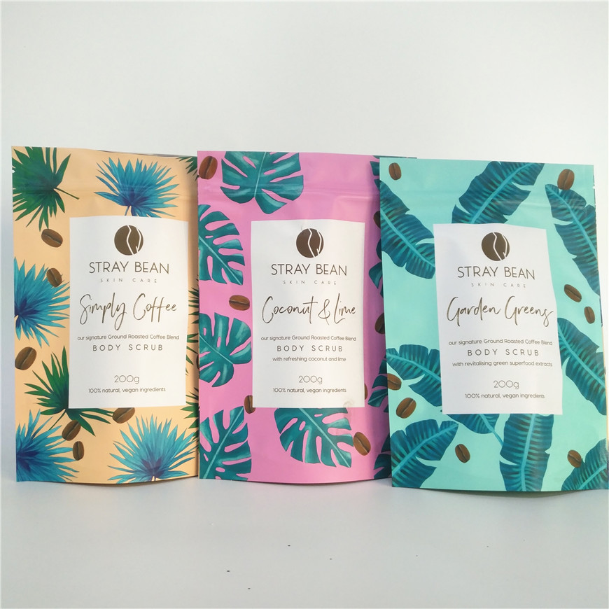 Matte OPP vmpet เกลืออาบน้ำถุงบรรจุภัณฑ์ 100g 200g อลูมิเนียมฟอยล์ Mylar Pouch