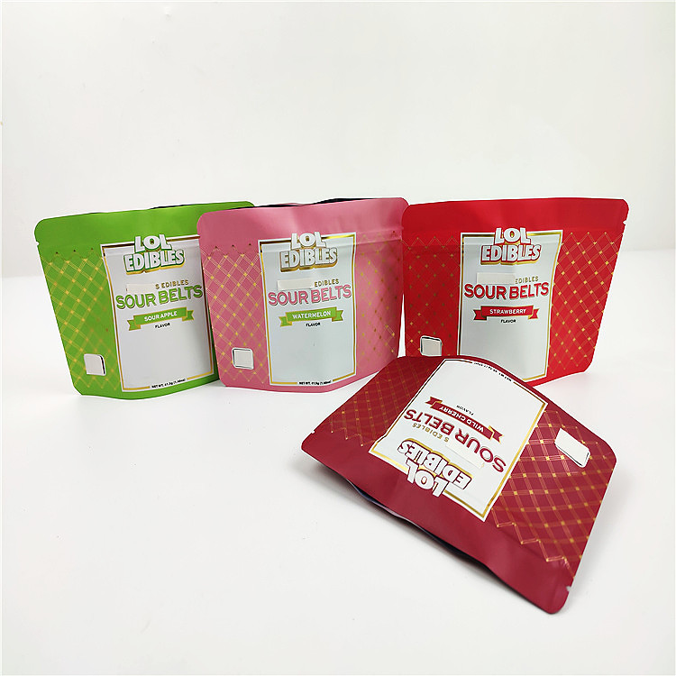 180mic 3.5g CMYK Mylar ถุงบรรจุภัณฑ์คุกกี้ Gravure Printing