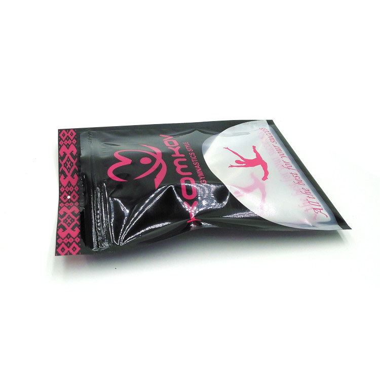 240mic CMYK MOPP กระเป๋า Opp เสื้อผ้าซิป Frosted VMPET สำหรับเสื้อผ้า