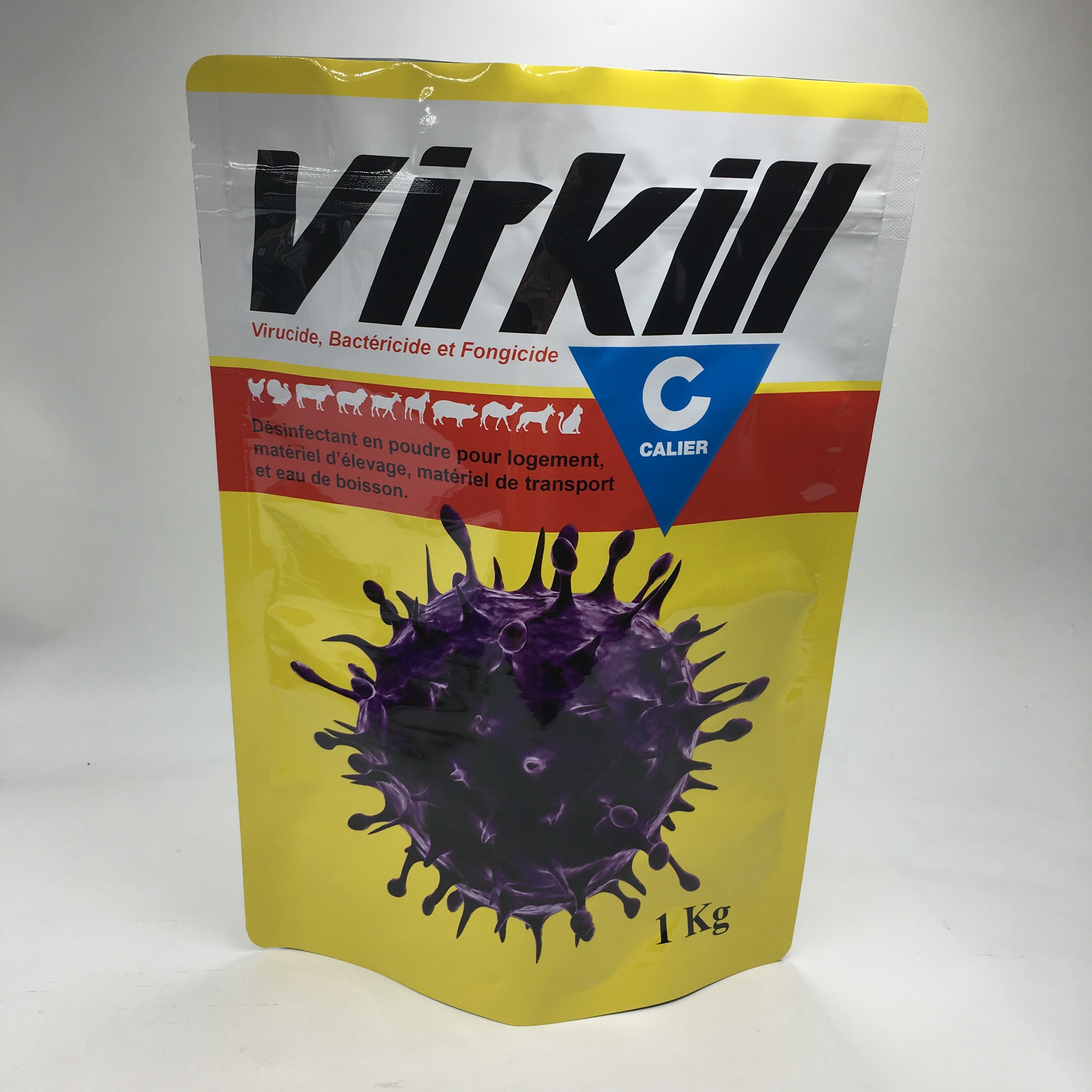 ยืนขึ้นผสมลามิเนตอลูมิเนียมฟอยล์เวย์โปรตีนผงถุงเก็บอาหารบรรจุภัณฑ์ Ziplock 1 กก. ถุงผงอาหาร