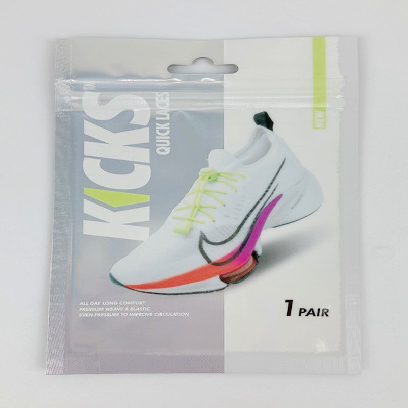 ถุงซิปพลาสติกขนาดเล็กแบบใช้ซ้ำได้ถุงบรรจุภัณฑ์แผ่นรองรองเท้าสามด้านถุงซีลสำหรับเชือกผูกรองเท้า