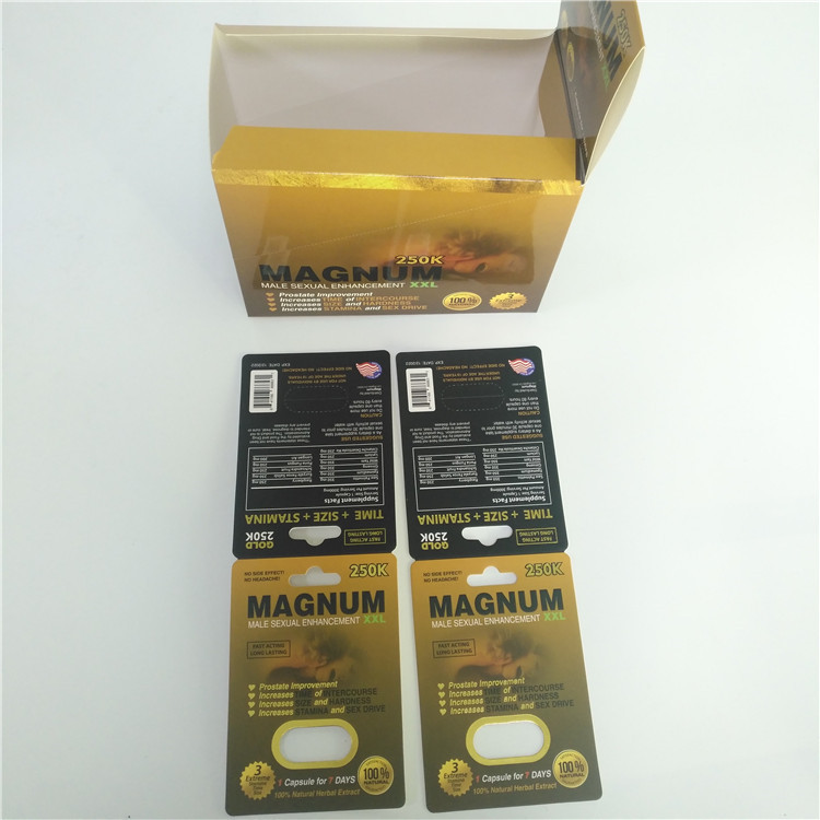 บัตรบรรจุภัณฑ์ Pantone Sex Pills Rhino 69 3D Lenticular Packaging Card