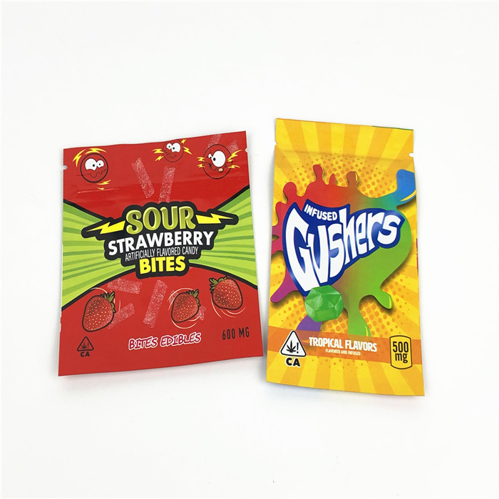 3.5g 7g ถุง Mylar กันกลิ่นครึ่งปอนด์ 120mic Child Proof Ziplock Pouch