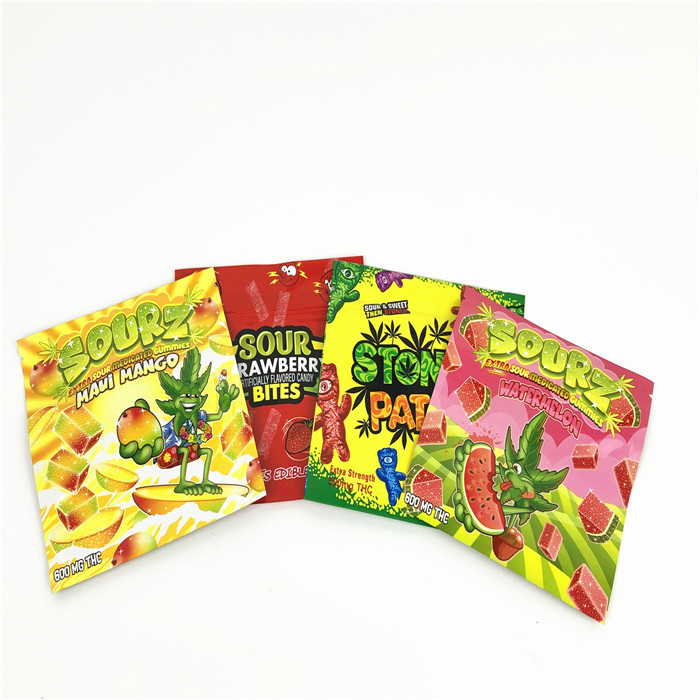 1lb 3.5g พลาสติก MOPP VMPET UV Spot Pouch 120mic Childproof Mylar Ziplock Bag