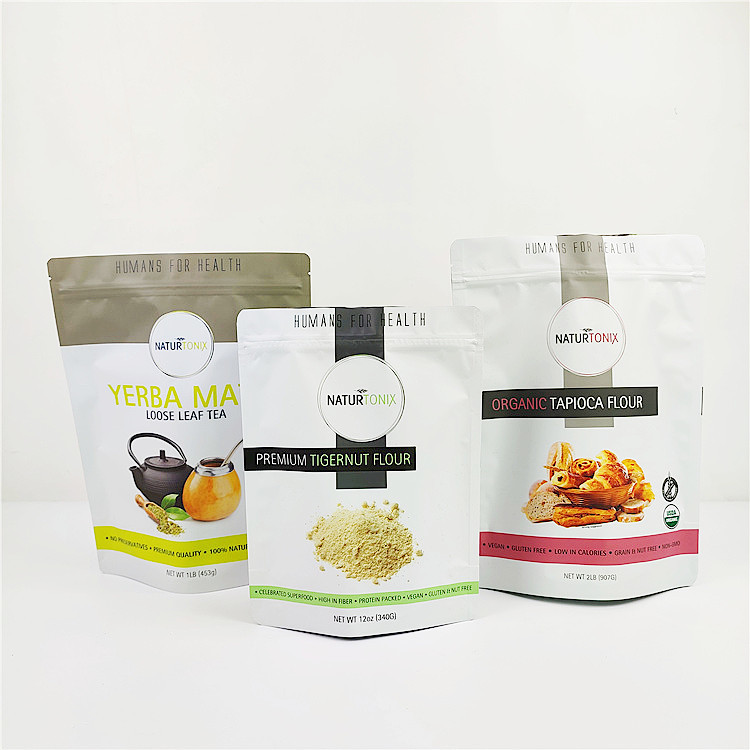 100mic CMYK ถุงบรรจุภัณฑ์พลาสติกซีเรียล ISO Gravure Mylar Stand Up Pouch