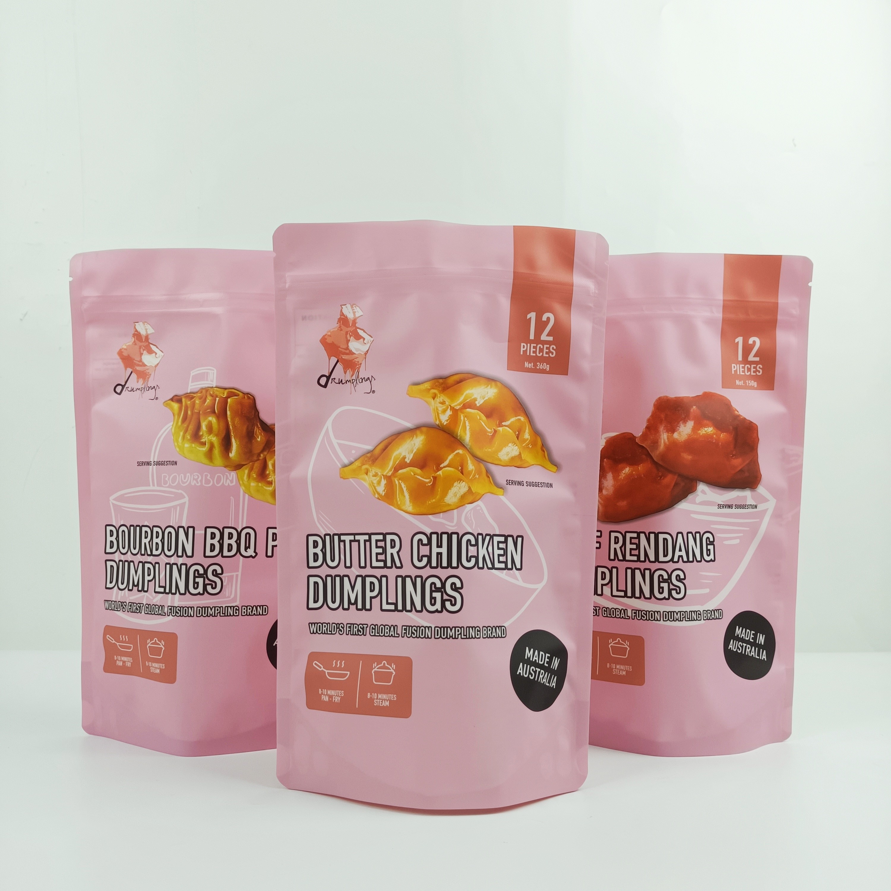 Matte Opp Gravure ซิปล็อคถุงบรรจุภัณฑ์ Pa 1.5c ยืนขึ้นถุงบรรจุภัณฑ์