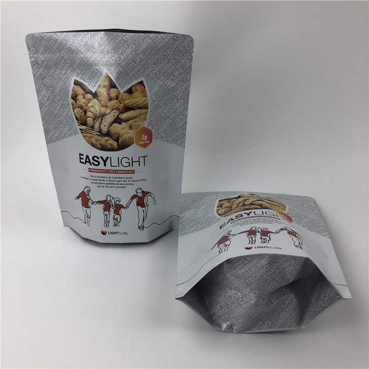 200mic CMYK MOPP มะรุมยืนขึ้นถุง Ziplock 1000g SGS สำหรับโปรตีนผง