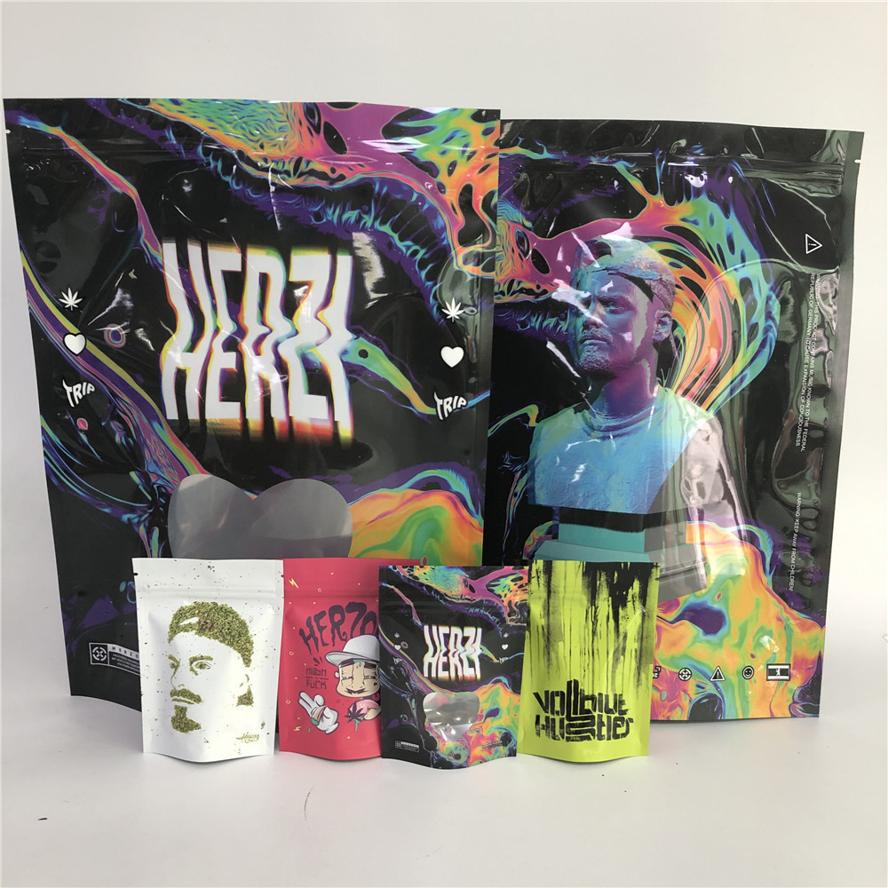 เมล็ดพืชที่พิมพ์เองวัชพืชควันซิการ์ห่อบรรจุภัณฑ์ใบเหลืองยาสูบกระเป๋า/ทื่อห่อบรรจุภัณฑ์ถุง