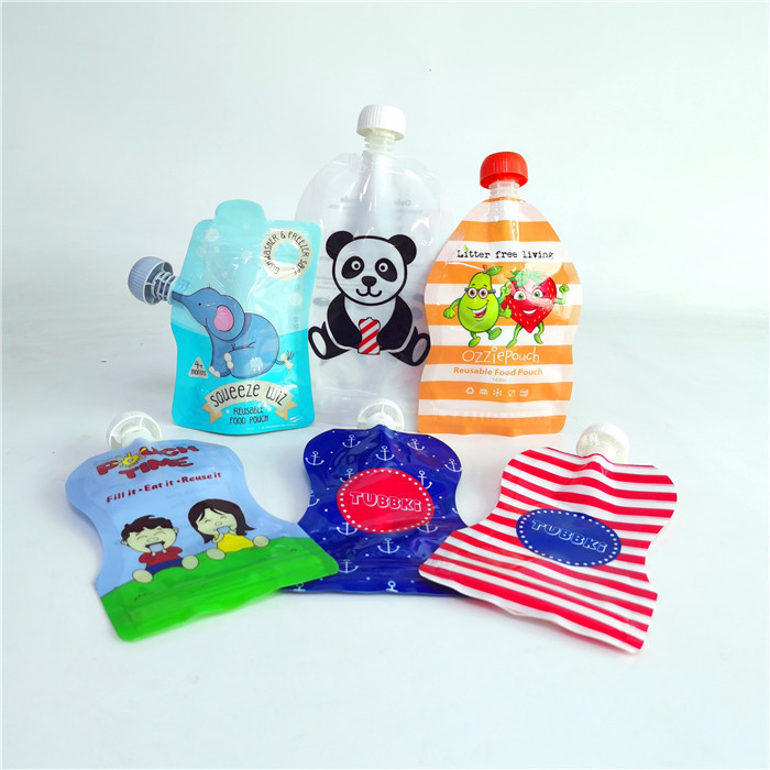 ขายส่งถุงพลาสติกพวยกันน้ำถุง Mylar สำหรับน้ำผลไม้ของเหลวอาหารกระเป๋าบรรจุภัณฑ์แพ็คเก็ตรูปถุง mylar