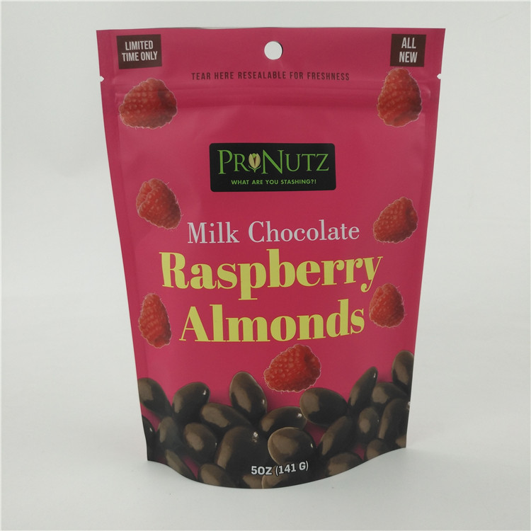 VMPET CMYK ถุงพลาสติกที่รับประทานได้ชิปช็อกโกแลตปิดผนึกด้วยความร้อน 1.2C