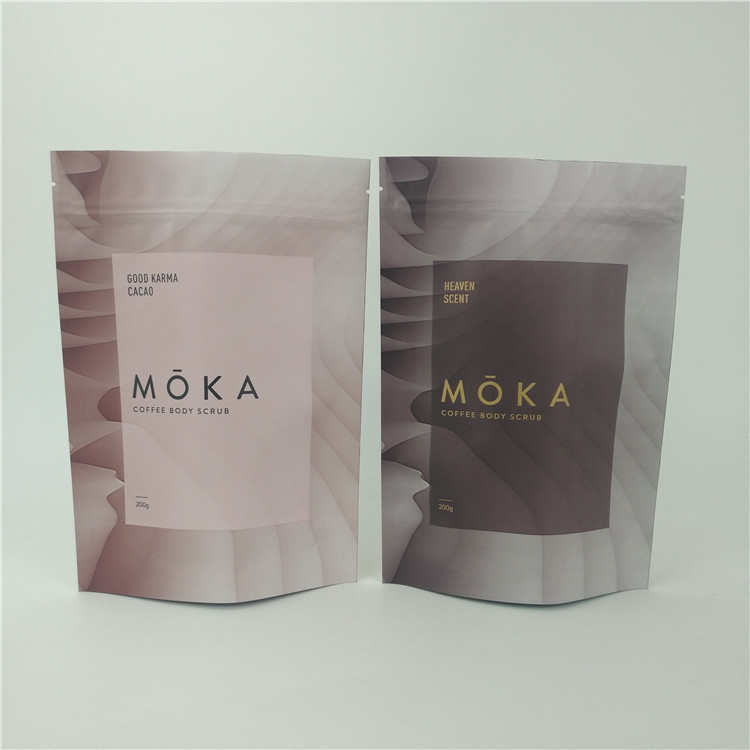 MOPP แต่งหน้าถุงพลาสติกบรรจุภัณฑ์ VMPET AL Self Standing 1.2C MPET