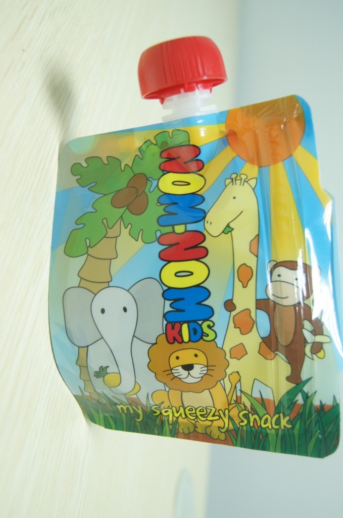 วัสดุที่กำหนดเองอาหารเด็กอลูมิเนียมฟอยล์พวยบรรจุภัณฑ์กระเป๋าเต็มพิมพ์