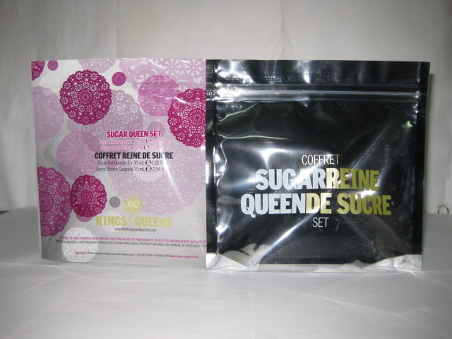 CMYK, Pantone 90 - ถุงบรรจุภัณฑ์เครื่องสำอาง 120 ไมครอนบรรจุด้วย PET / AL / PE