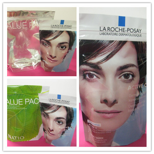 130mic PET / AL / NY / PE ยืนขึ้นเป้าเสื้อกางเกงกระเป๋าสำหรับ Comstic