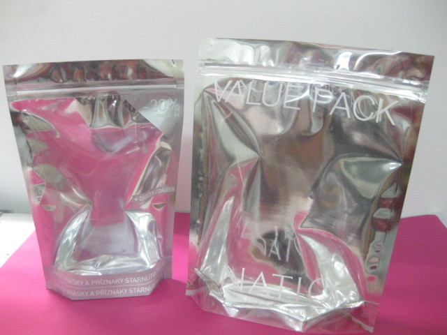 สัตว์เลี้ยงยอดนิยมซิป / PE เครื่องสำอางบรรจุภัณฑ์ถุงรีไซเคิล ด้วยหน้าใส