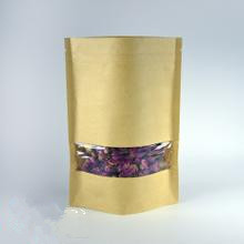 ซิปถุงกระดาษความจุ 150 กรัมพร้อมหน้าต่างโปร่งใส