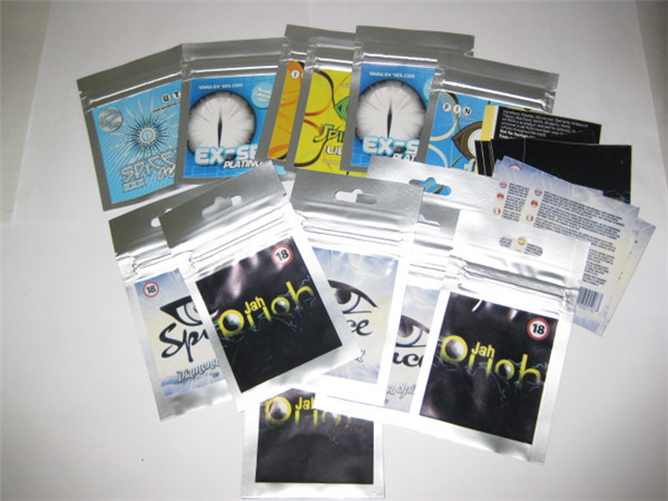 ที่กำหนดเอง Ziplock ด้านบนถุงธูปสมุนไพรซิปสำหรับเครื่องเทศบุหงา