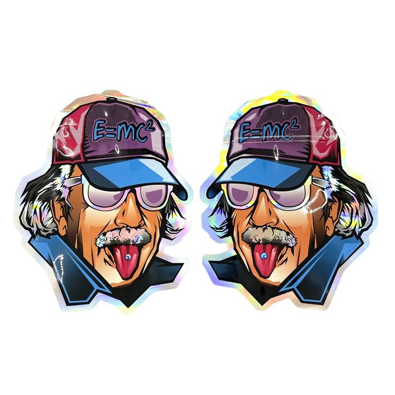 Soft Touch Mylar Foil มินิกระเป๋า Die Cut ทรงกลมด้วย Ziplock