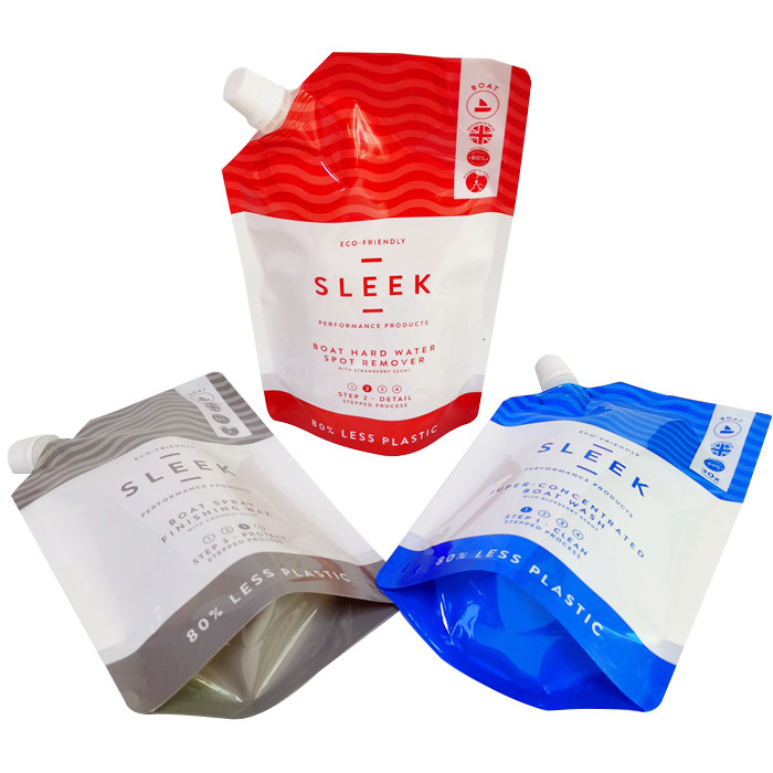 CMYK Pantone Spout Pouch กระเป๋า 240mic Gravure Stand Up Spout Pouch