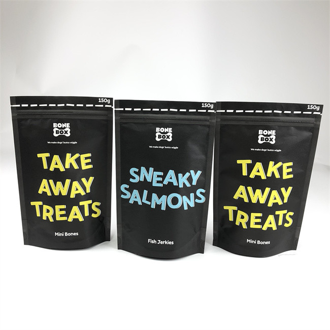 CMYK พิมพ์ถุงพลาสติกบรรจุภัณฑ์กระดาษคราฟท์ถุงอาหารสุนัข