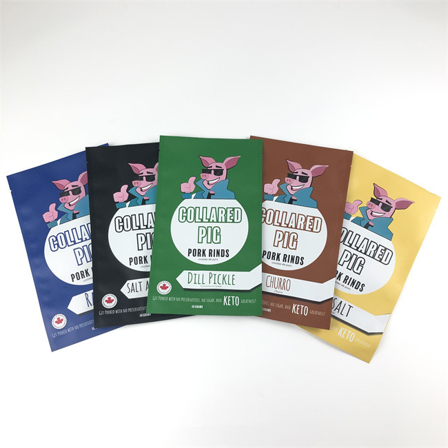 ถุงซิปล็อคพลาสติก Mylar ซีลสามด้าน Resealable Smell Proof