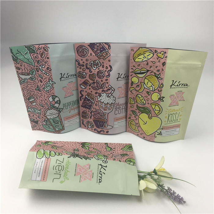 อลูมิเนียมฟอยล์ Doypack กลิ่นหลักฐานชาถุงบรรจุอาหารพร้อมซิป