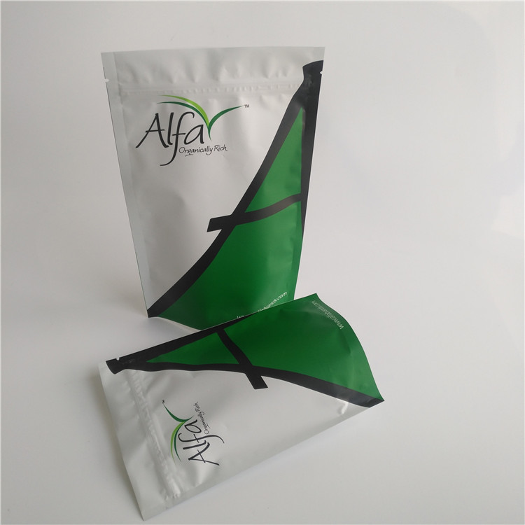 ซองบรรจุภัณฑ์อาหารป้องกันกลิ่นอลูมิเนียมฟอยล์ถุงบิสกิตหวาน Doypack