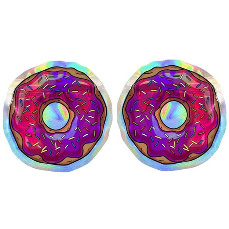 กลิ่น Mylar Edibles ถุงพลาสติก เมล็ดดอกไม้ โฮโลแกรมทรงกลม ถุง 3.5G