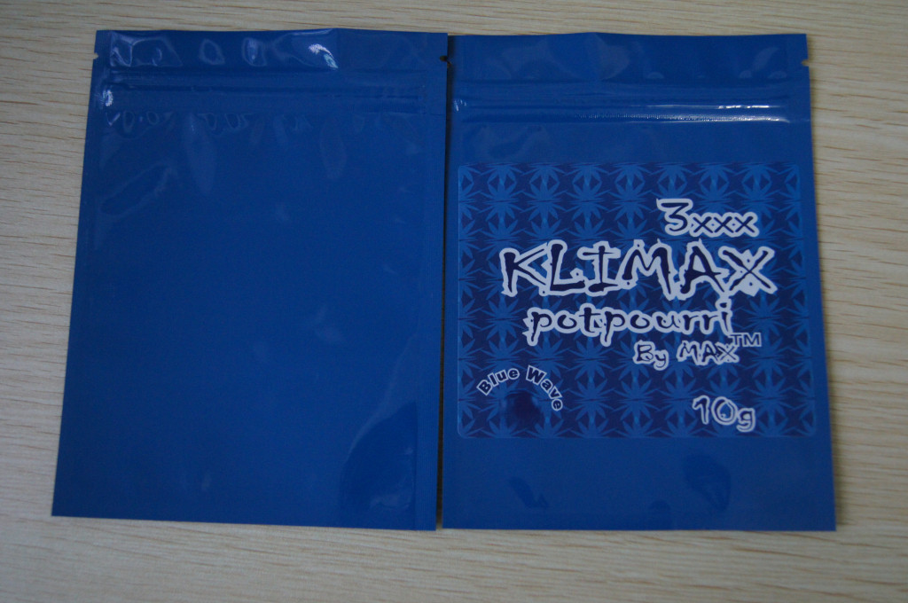 ถุงธูปสมุนไพรพลาสติก 10 กรัม Blue Wave 3xxx KLIMAX พอร์ปูร์รี