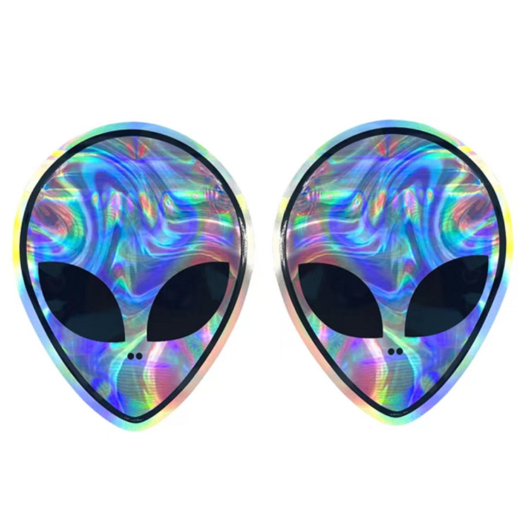 บรรจุภัณฑ์ถุงพลาสติก Mylar รูปร่างผิดปกติพิมพ์แบบกำหนดเองสำหรับคุกกี้ 3.5g 7g