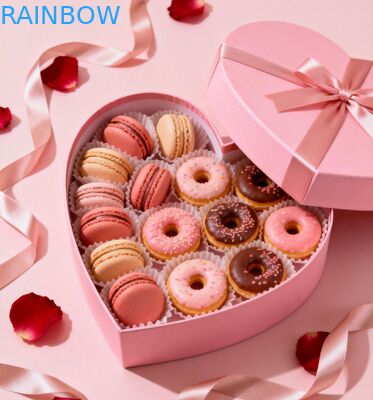 กล่องของขวัญแบบพับพับที่สามารถปรับปรุงได้ สําหรับบรรจุขนมขนมและมะกรูดขนมปัง